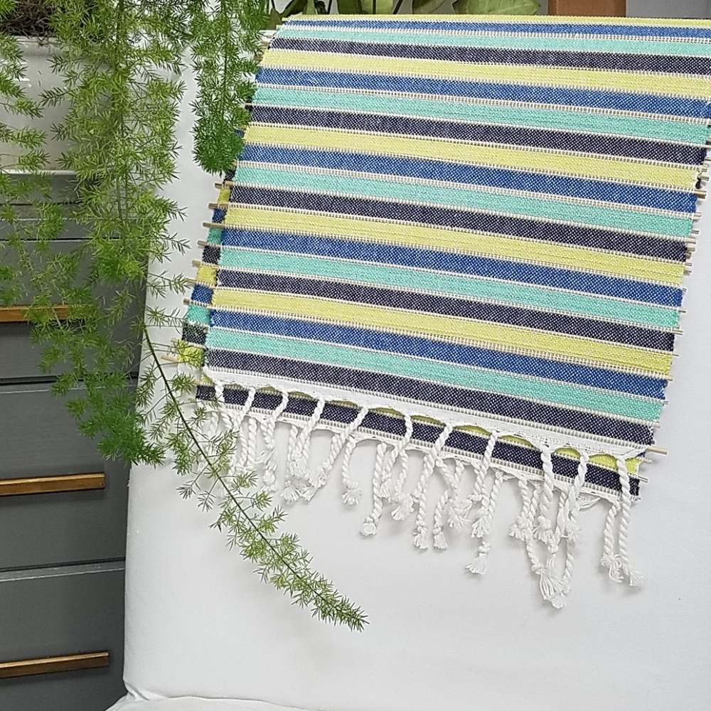 Set of 4 cotton/ bamboo woven placemats